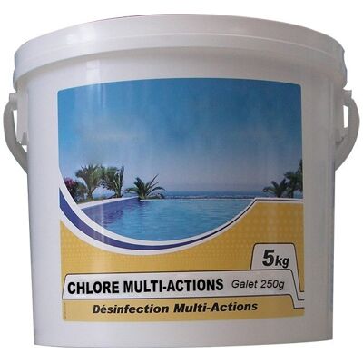 NMP Chlore Multi-Action Lent 250g 5kg - Désinfectant Piscine - Publicité NMP Chlore Multi-Action Lent 250g 5kg - Désinfectant Piscine - Publicité
