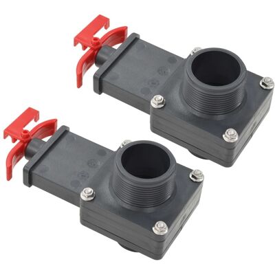 Vanne de piscine Maisonchic - ABS Durable, Pack de 2, 1.5" Connectivité - Publicité Vanne de piscine Maisonchic - ABS Durable, Pack de 2, 1.5" Connectivité - Publicité