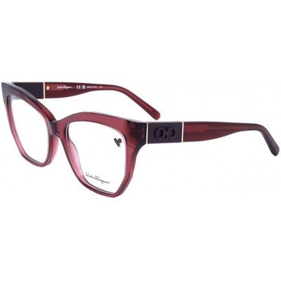 Lunettes De Vue Ferragamo Sf2936 Transparent Wine 54/17/140 Femme - Publicité Lunettes De Vue Ferragamo Sf2936 Transparent Wine 54/17/140 Femme - Publicité