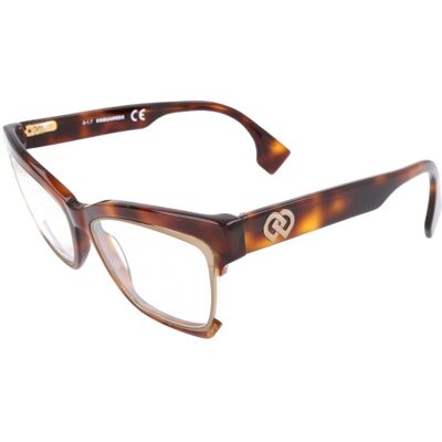 Lunettes De Vue Dsquared2 Dq5222 Havana 54/17/145 Femme - Publicité Lunettes De Vue Dsquared2 Dq5222 Havana 54/17/145 Femme - Publicité