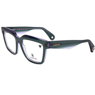 Lunettes De Vue Lanvin Lnv2643 Transparent Green Lilac 54/17/140 Femme - Publicité Lunettes De Vue Lanvin Lnv2643 Transparent Green Lilac 54/17/140 Femme - Publicité