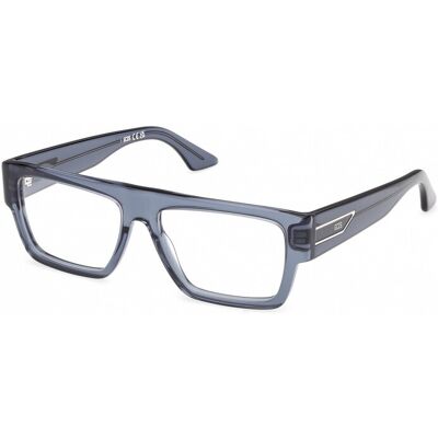 Lunettes De Vue Gcds Gd5052 Shiny Blue 54/15/145 Unisex - Publicité Lunettes De Vue Gcds Gd5052 Shiny Blue 54/15/145 Unisex - Publicité
