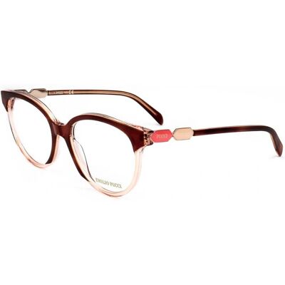 Lunettes De Vue Pucci Ep5184 Havana 53/17/140 Femme - Publicité Lunettes De Vue Pucci Ep5184 Havana 53/17/140 Femme - Publicité