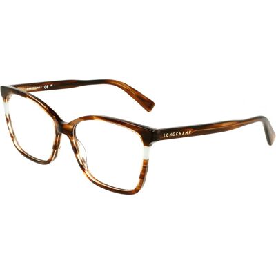 Lunettes De Vue Longchamp Lo2741 N Striped Brown 55/15/140 Femme - Publicité Lunettes De Vue Longchamp Lo2741 N Striped Brown 55/15/140 Femme - Publicité