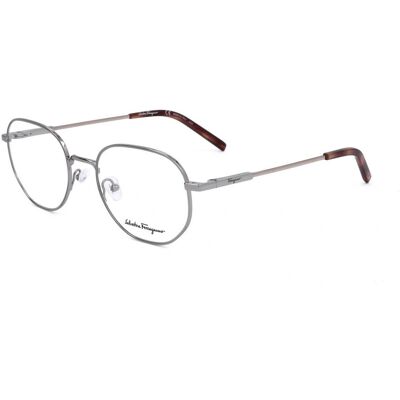 Lunettes De Vue Ferragamo Sf2215 Shiny Silver 52/20/145 Homme - Publicité Lunettes De Vue Ferragamo Sf2215 Shiny Silver 52/20/145 Homme - Publicité