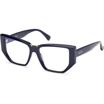 Max Mara Lunettes De Vue Maxmara Mm5179-B 090 Blue 54/15/140 Femme - Publicité Max Mara Lunettes De Vue Maxmara Mm5179-B 090 Blue 54/15/140 Femme - Publicité