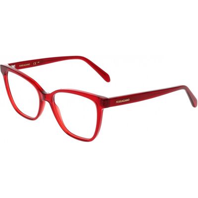 Lunettes De Vue Ferragamo Sf3062 Transparent Burgundy 54/16/145 Femme - Publicité Lunettes De Vue Ferragamo Sf3062 Transparent Burgundy 54/16/145 Femme - Publicité