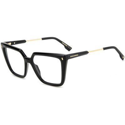 Lunettes De Vue Dsquared2 D2 0136 Black 54/16/145 Femme - Publicité Lunettes De Vue Dsquared2 D2 0136 Black 54/16/145 Femme - Publicité