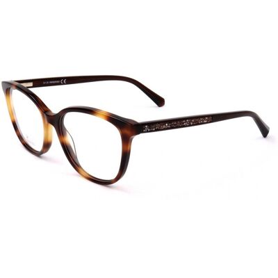 Lunettes De Vue Swarovski Sk5264 Havana 52/16/140 Femme - Publicité Lunettes De Vue Swarovski Sk5264 Havana 52/16/140 Femme - Publicité