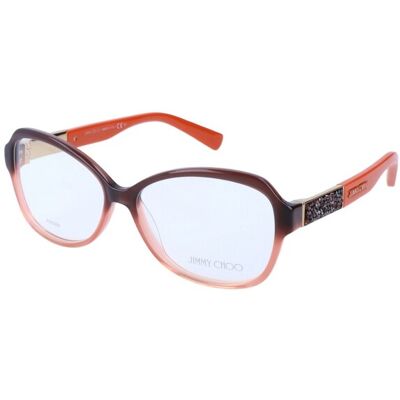 Lunettes De Vue Jimmy Choo Jc108 Brown Orange 55/14/135 Femme - Publicité Lunettes De Vue Jimmy Choo Jc108 Brown Orange 55/14/135 Femme - Publicité