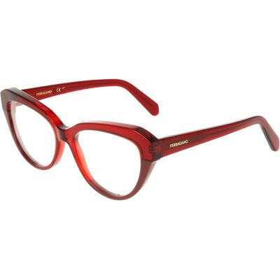 Lunettes De Vue Ferragamo Sf3046 Transparent Burgundy/burgundy 54/16/145 Femme - Publicité Lunettes De Vue Ferragamo Sf3046 Transparent Burgundy/burgundy 54/16/145 Femme - Publicité