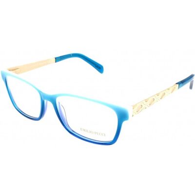 Emilio Pucci - EP5026 - Bleu - Rectangle - Montures optiques - Publicité Emilio Pucci - EP5026 - Bleu - Rectangle - Montures optiques - Publicité