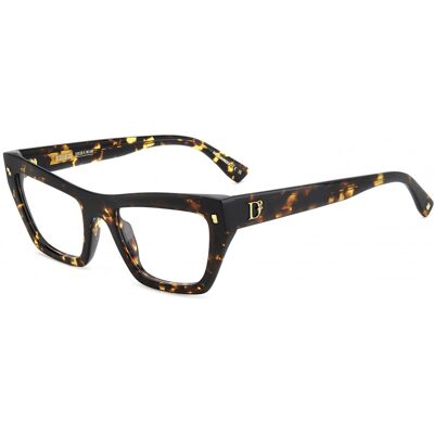 Lunettes De Vue Dsquared2 D2 0153 Havana 52/20/145 Femme - Publicité Lunettes De Vue Dsquared2 D2 0153 Havana 52/20/145 Femme - Publicité