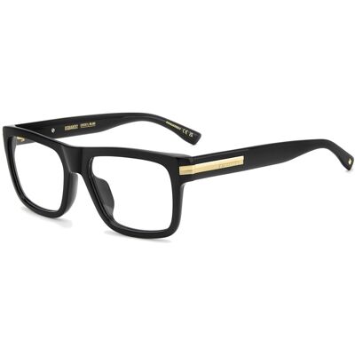 Lunettes De Vue Dsquared2 D2 0200/g Black 55/18/145 Homme - Publicité Lunettes De Vue Dsquared2 D2 0200/g Black 55/18/145 Homme - Publicité