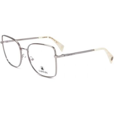 Lunettes De Vue Lanvin Lnv2101 Silver 54/18/140 Femme - Publicité Lunettes De Vue Lanvin Lnv2101 Silver 54/18/140 Femme - Publicité