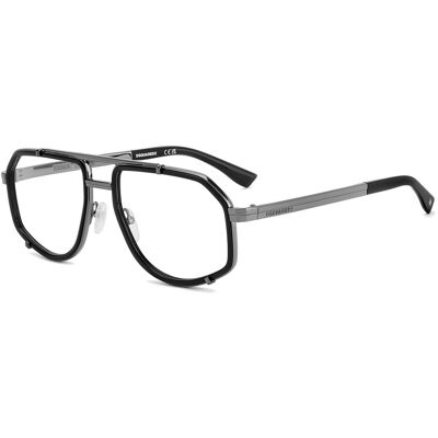 Lunettes De Vue Dsquared2 D2 0191 Black Ruthenium 56/18/145 Homme - Publicité Lunettes De Vue Dsquared2 D2 0191 Black Ruthenium 56/18/145 Homme - Publicité