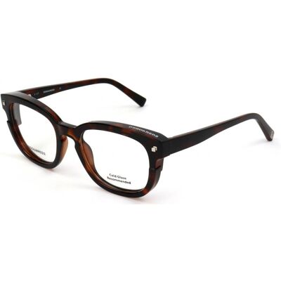Dsquared2 DQ5236 052 Havana Foncé - Monture de Lunettes - Publicité Dsquared2 DQ5236 052 Havana Foncé - Monture de Lunettes - Publicité