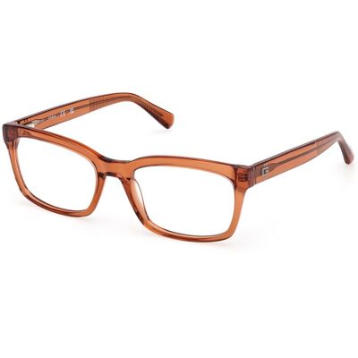 Lunettes De Vue Guess Gu50252 042 Orange 57/19/145 Homme - Publicité Lunettes De Vue Guess Gu50252 042 Orange 57/19/145 Homme - Publicité