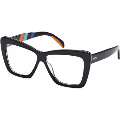 Lunettes De Vue Pucci Ep5260 Black/texture 56/12/140 Femme - Publicité Lunettes De Vue Pucci Ep5260 Black/texture 56/12/140 Femme - Publicité