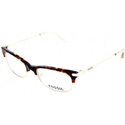 Fossil FOS 6055 OIM Montures de Lunettes Or Clair Havana - Publicité Fossil FOS 6055 OIM Montures de Lunettes Or Clair Havana - Publicité