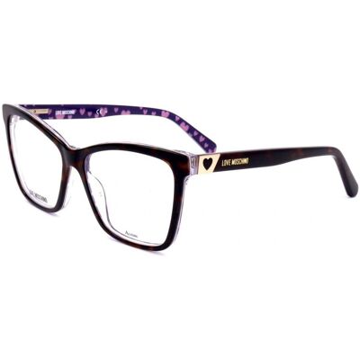 Lunettes De Vue Love Moschino Mol586 Havana 54/15/140 Femme - Publicité Lunettes De Vue Love Moschino Mol586 Havana 54/15/140 Femme - Publicité