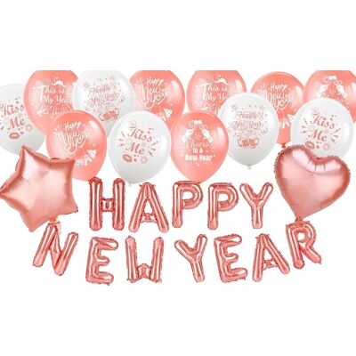 Sans Marque Ensemble De Ballons En Latex Rose Doré Pour Le Réveillon Du Nouvel An - Publicité Sans Marque Ensemble De Ballons En Latex Rose Doré Pour Le Réveillon Du Nouvel An - Publicité
