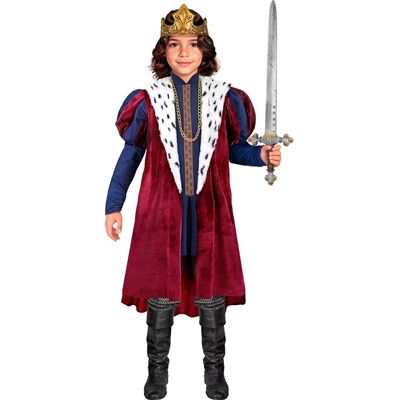 Widmann King (Jacket, Sleeveless Coat, Necklace, Crown) (116 Cm / 4-5 Years) Dif - Publicité Widmann King (Jacket, Sleeveless Coat, Necklace, Crown) (116 Cm / 4-5 Years) Dif - Publicité