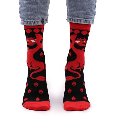 Ancient Wisdom Chaussettes En Bambou Hop Hare S/m - Dragons Rouges - Publicité Ancient Wisdom Chaussettes En Bambou Hop Hare S/m - Dragons Rouges - Publicité