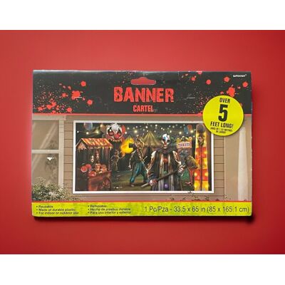 Amscan Banderole Bannière / Carnaval Horreur Effrayant Halloween Cartel / 165cm X 85cm - Publicité Amscan Banderole Bannière / Carnaval Horreur Effrayant Halloween Cartel / 165cm X 85cm - Publicité