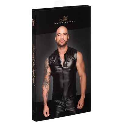 Noir - Gilet À Capuche Mat Élégant Pour Homme, Noir, Taille 3xl - Publicité Noir - Gilet À Capuche Mat Élégant Pour Homme, Noir, Taille 3xl - Publicité