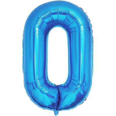 Sans Marque Grand Ballon Bleu Métallisé En Forme De Chiffre 0 Pour Anniversaire, 100 Cm (42 - Publicité Sans Marque Grand Ballon Bleu Métallisé En Forme De Chiffre 0 Pour Anniversaire, 100 Cm (42 - Publicité