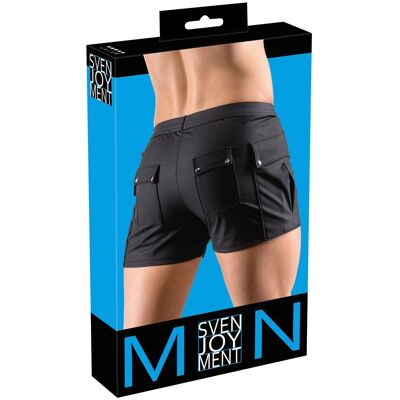 Short Noir Pour Homme Svenjoyment Avec Grandes Poches, Taille M - Publicité Short Noir Pour Homme Svenjoyment Avec Grandes Poches, Taille M - Publicité