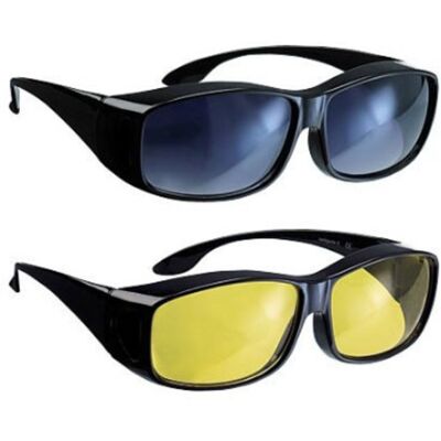 Pack Lunettes De Conduite ''Day Vision'' Et ''Night Vision'' - Infactory - Publicité Pack Lunettes De Conduite ''Day Vision'' Et ''Night Vision'' - Infactory - Publicité