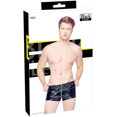 Boxer Homme Black Level En Vinyle Noir Avec Fermeture Éclair, Taille M - Publicité Boxer Homme Black Level En Vinyle Noir Avec Fermeture Éclair, Taille M - Publicité