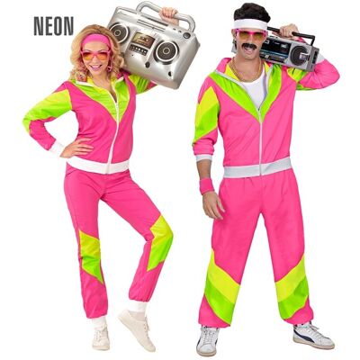 Widmann The 80s Shell Suit (Jacket, Pants) (Xxl) Pink - Publicité Widmann The 80s Shell Suit (Jacket, Pants) (Xxl) Pink - Publicité