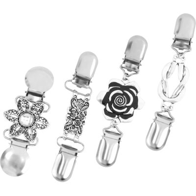 Sodial 4 Pièces Vintage Pull Châle Clips Rétro Cardigan Collier Clips Robe Chemise1210 - Publicité Sodial 4 Pièces Vintage Pull Châle Clips Rétro Cardigan Collier Clips Robe Chemise1210 - Publicité