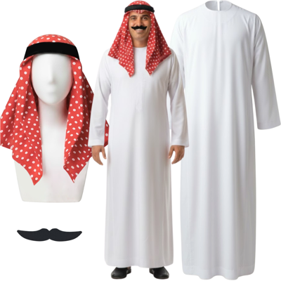 Sans Marque Scheich-Araber-Kostüm Für Erwachsene, Sultanskostüm, Halloween, Xl - Publicité Sans Marque Scheich-Araber-Kostüm Für Erwachsene, Sultanskostüm, Halloween, Xl - Publicité
