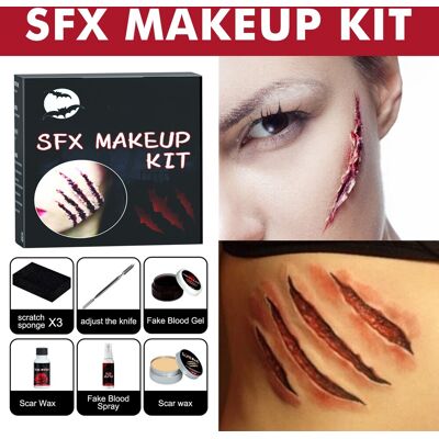 Sans Marque/générique Kit De Maquillage Pour Cicatrices Effet Spécial Faux Modèle De Cire Pour - Publicité Sans Marque/générique Kit De Maquillage Pour Cicatrices Effet Spécial Faux Modèle De Cire Pour - Publicité