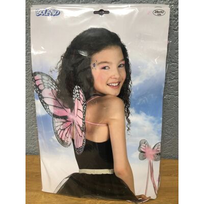 Déguisement/costume Enfant Aile Papillon Rose Boland 28/42 Cm - Publicité Déguisement/costume Enfant Aile Papillon Rose Boland 28/42 Cm - Publicité