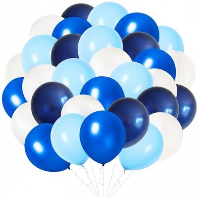 Sans Marque Blaue Weiße Geburtstagsballons Party 30cm Groß Stark Robust 100 Stück - Publicité Sans Marque Blaue Weiße Geburtstagsballons Party 30cm Groß Stark Robust 100 Stück - Publicité