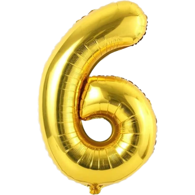 Sans Marque Ballon Géant En Aluminium Pour Anniversaire, Chiffre 6, Doré, 40 Cm - Publicité Sans Marque Ballon Géant En Aluminium Pour Anniversaire, Chiffre 6, Doré, 40 Cm - Publicité