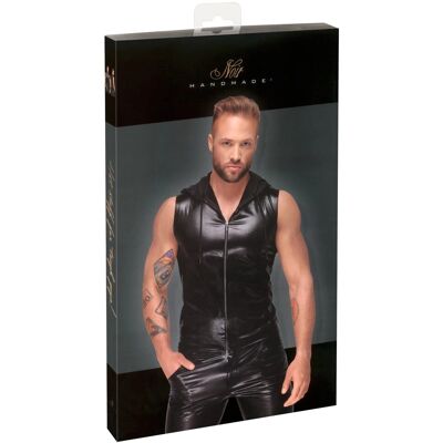 Noir - Gilet Sans Manches À Capuche Sexy Pour Homme, Imprimé Serpent, Noir, Tail - Publicité Noir - Gilet Sans Manches À Capuche Sexy Pour Homme, Imprimé Serpent, Noir, Tail - Publicité
