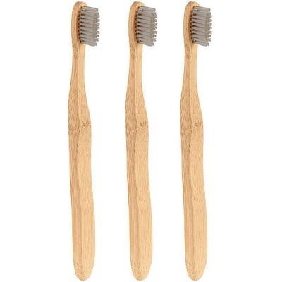 Pack De 3 Brosses À Dents Antibactériennes En Bambou - Newgen Medicals - Publicité Pack De 3 Brosses À Dents Antibactériennes En Bambou - Newgen Medicals - Publicité