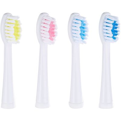 Newgen Medicals 4 Têtes De Brossage Pour Brosse À Dents Sonique Szb-220 (4 Coloris) - Pearl - Publicité Newgen Medicals 4 Têtes De Brossage Pour Brosse À Dents Sonique Szb-220 (4 Coloris) - Pearl - Publicité