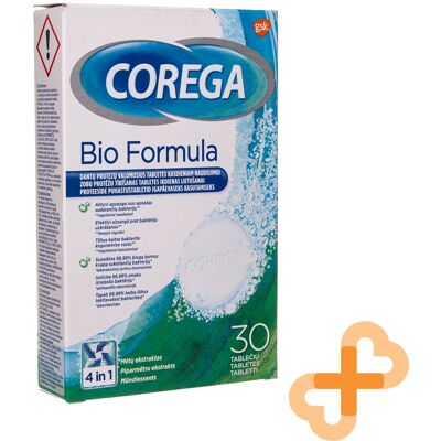 Corega Nettoyant Bio Pour Prothèses Dentaires Tablettes De Nettoyage 30 - Publicité Corega Nettoyant Bio Pour Prothèses Dentaires Tablettes De Nettoyage 30 - Publicité