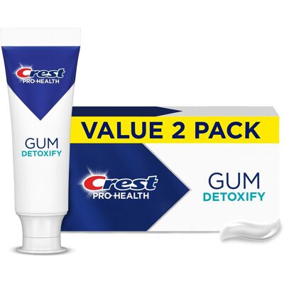 Dentifrice Crest Pro-Santé Détoxifiant Pour Les Gencives (136 G), Paquet De 2 - Publicité Dentifrice Crest Pro-Santé Détoxifiant Pour Les Gencives (136 G), Paquet De 2 - Publicité