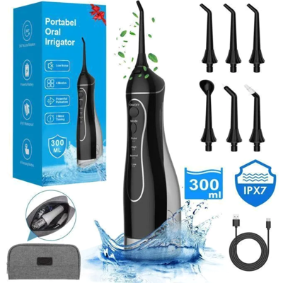 Oem Hydropulseur Dentaire 300ml Ipx7 Etanche Portable Soins Orthodontiques Noir - Publicité Oem Hydropulseur Dentaire 300ml Ipx7 Etanche Portable Soins Orthodontiques Noir - Publicité