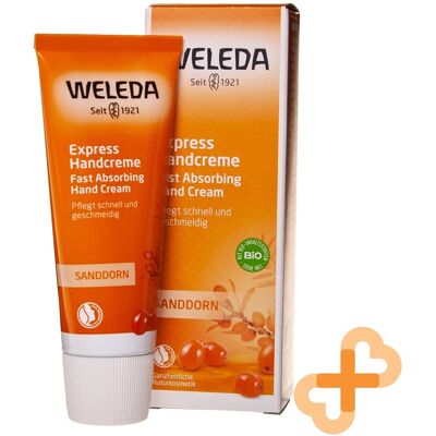 Crème pour les mains à l'argousier de Weleda - Soin des mains et du corps - Publicité Crème pour les mains à l'argousier de Weleda - Soin des mains et du corps - Publicité