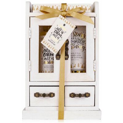 Coffret Cadeau Idc Institute - Sels de bain, Gel douche, Crème pour les mains - Armoire en bois - Publicité Coffret Cadeau Idc Institute - Sels de bain, Gel douche, Crème pour les mains - Armoire en bois - Publicité