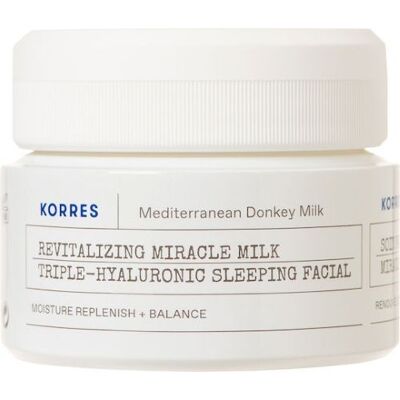 Korres Lait d'ânesse Revitalisant - Masque de Nuit Triple Hyaluronique - Publicité Korres Lait d'ânesse Revitalisant - Masque de Nuit Triple Hyaluronique - Publicité